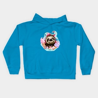 Sloth in the ice cream Kids Hoodie